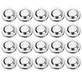 TEHAUX 20pcs Magnetic Buttons Snap Clasps, 17mm Round Button Badge Magnets Silver Magnetic Name Tag Holders DIY