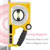 BJDSI Adjustable Angle Finder,Powerful Magnetic,Error is ±0.1°,3-line level bubble.