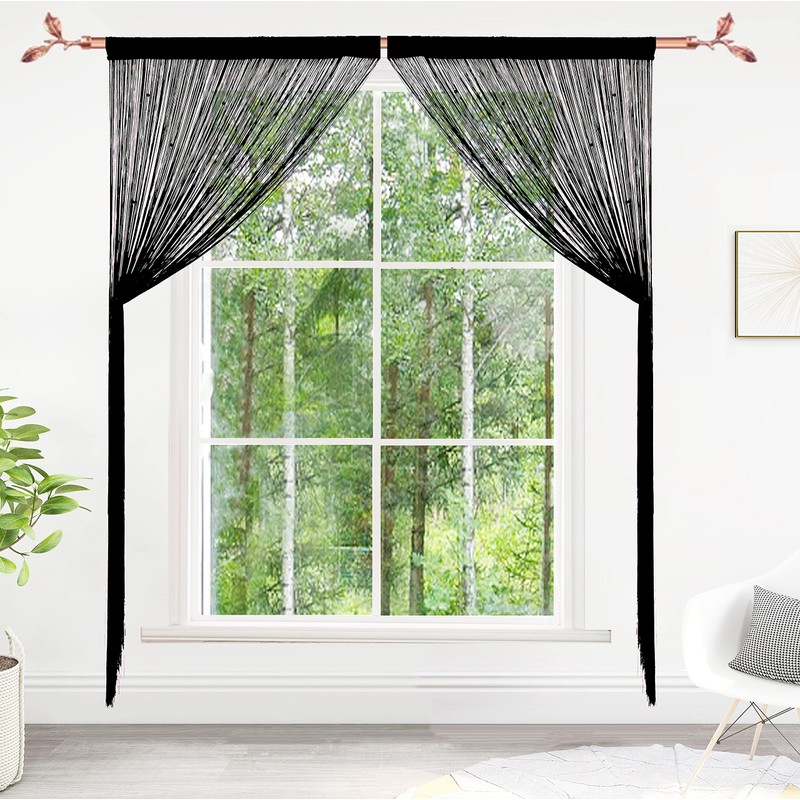 Taiyuhomes Bead String Curtain Door Fly Screen for Doorways Window