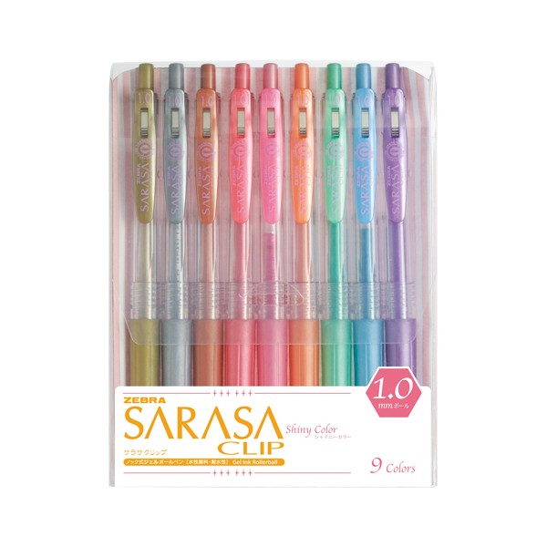 Zebra Sarasa clip 1.0 9 color set A JJE15-9CA 00022538 [buying three sets]