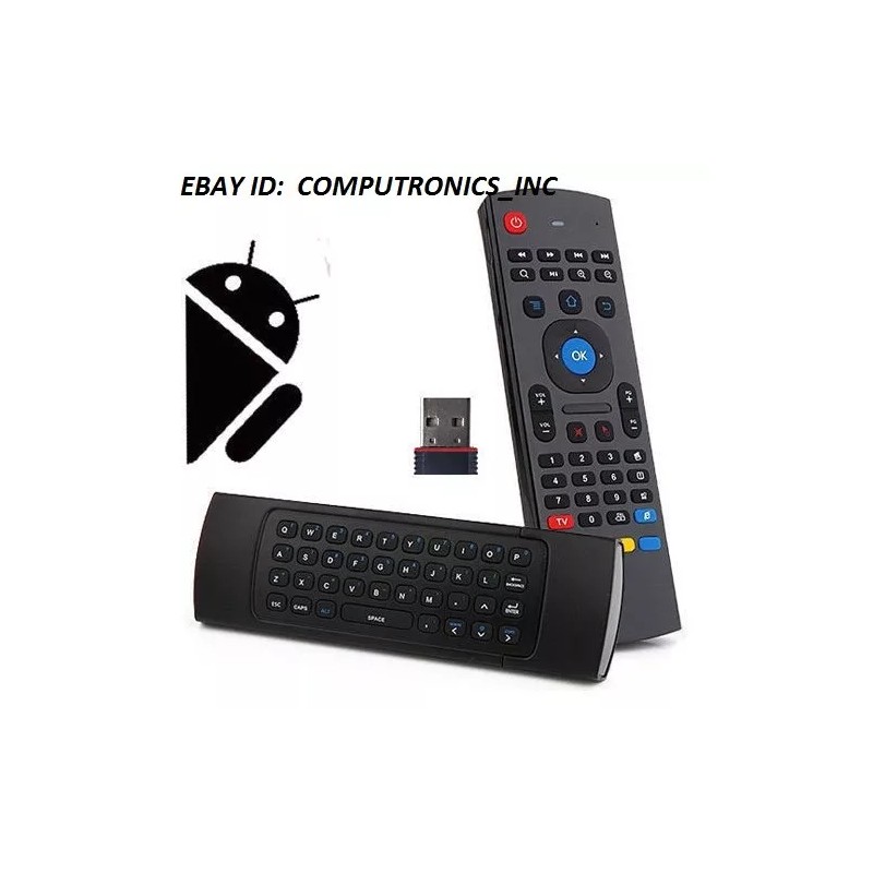 Jadoo 2.4GHz Fly Air Mouse + Wireless Qwerty Keyboard Remote