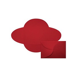 A7 Petal Invitations (5 x 7) - Ruby Red (30 Qty.)