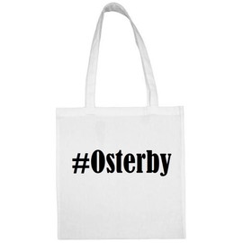 Reifen-Markt Tasche #Osterby Größe 38x42 Farbe Weiss Druck Schwarz