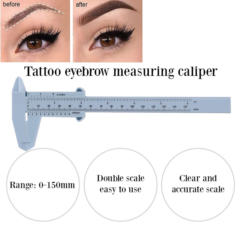Eyebrow Ruler, Vernier Caliper Tattoo Eyebrow Ruler Eyebrow Ruler Reusable