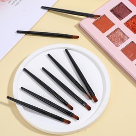 50 Pcs Lip Applicators Disposable, Black Lipstick Lip Gloss Wands Lips Liner Brush Professional Makeup Applicators Kit Portable Eye Shadow Concealer Brushes Beauty Tool Set for Even Application