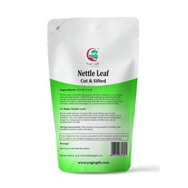 Nettle Leaves Dried 4 oz | Nettle Leaf Tea | Cut and Sifted | Stinging Nettle Herb Bulk | Non- Gmo, Ethically sourced | By Yogi's Gift®