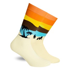 Skunk Socks | Calcetines Unisex Adulto ATARDECER - Variedad de Diseños y Colores | Calcetas de Algodón - Caja de Regalo