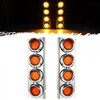 Partsam Trailer Truck Front Air Cleaner Light Bar Bracket Lights