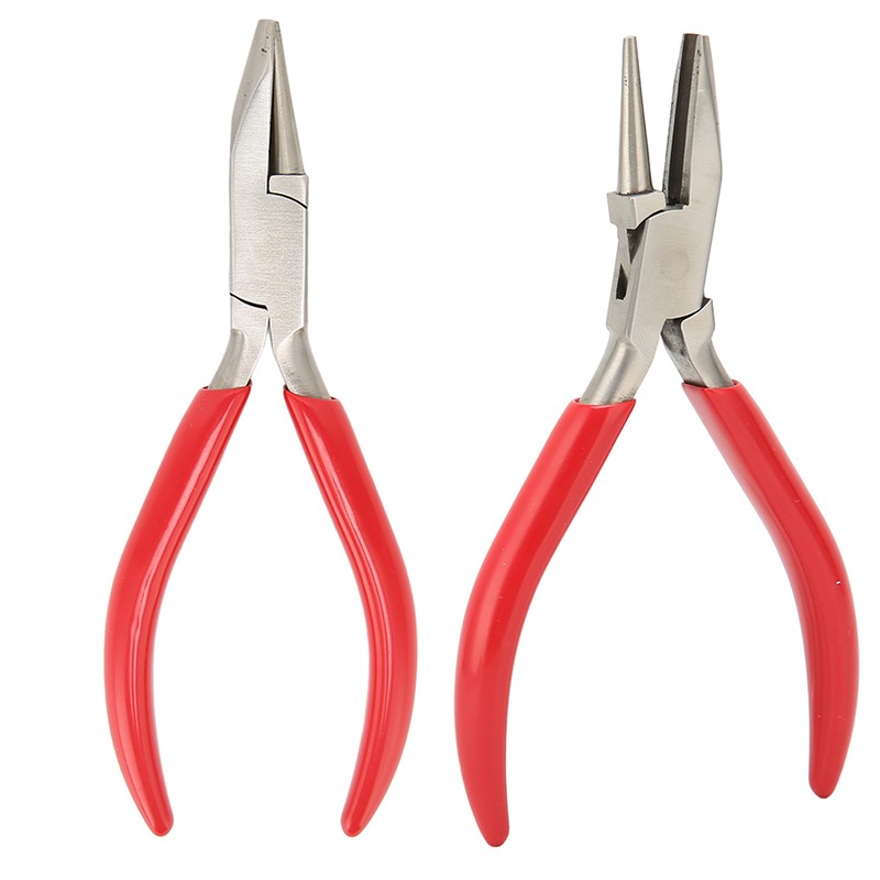 Jewelry Plier Slotted High Carbon Steel Rubber Handle Wire Bending