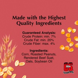 C&S Wild Bird Peanut Suet Nuggets Mega Box, 8 Pounds