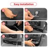 Linskip Rear Seat Cup Holder + Chargering Slot Organizer Compatible