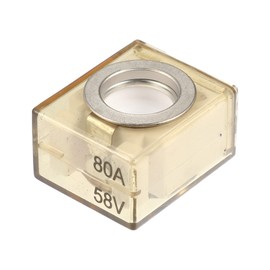 X AUTOHAUX Waterproof 80A Marine Rated Battery Fuse Terminal Fuse Only 58V DC Maximum