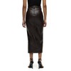 HUDSON Women's Reconstructed Skirt, Marbled Vegan Leather