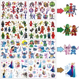 JSAN Tattoo Children's Girls Boys, Children's Tattoos Boys, Children's Tattoo Set for Children Party Decoration Birthday Decoration