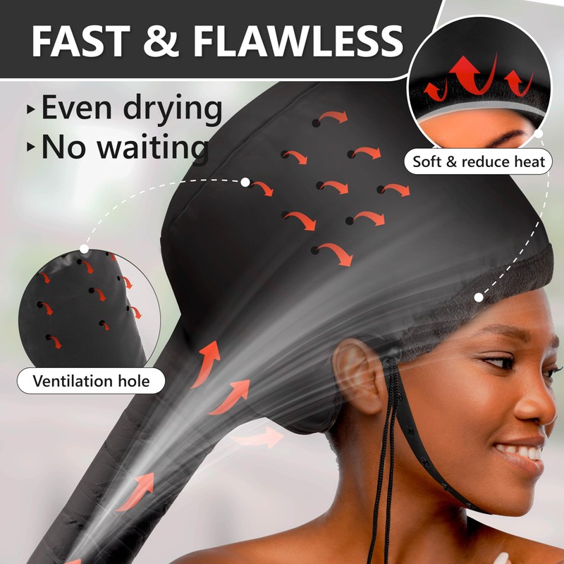 Net Plopping Cap for Drying Curly Hair - Hair Dryer