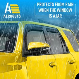 Extra Durable Window Deflectors in-Channel Window Visors Rain Guards Fit for Toyota 4Runner 2010-2024, Sun Visors, Wind Vent for Shades, Exterior Car Accessories - 4pcs. AG0877