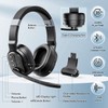 COSMUSIS Trucker Bluetooth Headset, Wireless Headsets with Noise Cancelling Microphone,