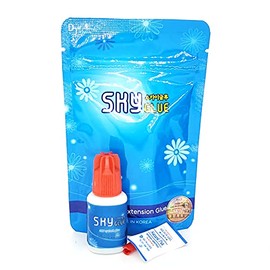 Extensión de pestañas de 2 botellas, pegamento superfuerte, Sky S+, 5 ml, calcomanía profesional de unión negra, extensiones de pestañas individuales semipermanentes, de larga duración, tiempo de secado de 1 a 2 segundos