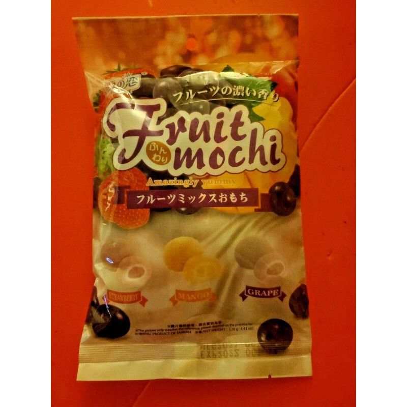YUKI & LOVE 3 PACK FRUIT MOCHI STRAWBERRY, MANGO &
