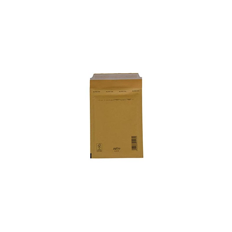 SmithPackaging Bubble Padded Envelopes, Gold, 150mm x 215mm, Pack of