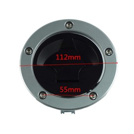 RAYANA CNC Aluminum Motorcycle Fuel Gas Tank Cap Cover Keys Compatible For Kawasaki Ninja ZX600 ZX636 ZX10R ZX14R ABS 2007-2015