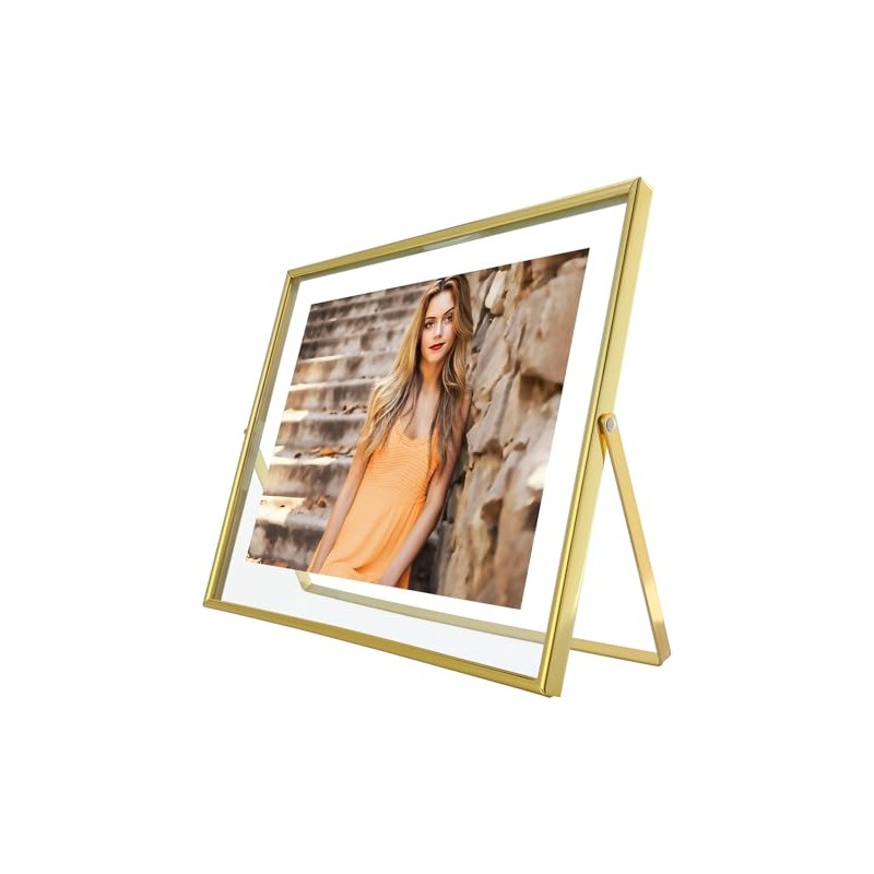 Gold Floating Frame, 8"×10", horizontal, para la imagen 7x9, 6x8,