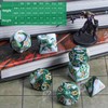 CiaraQ DND Polyhedral Dice Set with a Black Dice Bag