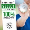 ONEGlobal Select Leather Cricket Ball | 100% Handcrafted, 156g -