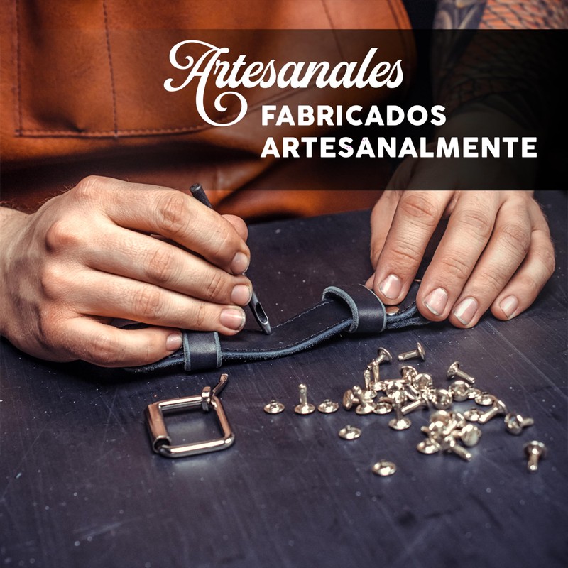Iguana Custom Leather Vest Extension with Metal Clips with Decorative