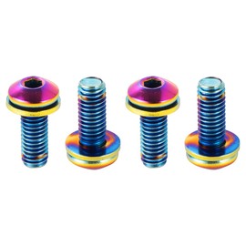 CNC bottle holder screws, M5 bottle holder screws, rainbow