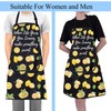 BNQL Lemons Apron for Women with Pockets Lemon Gifts When