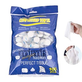 Darate Toallas Comprimidas, Desechables Portátiles, Faciales Suaves, Duraderas y Reutilizables, para Viajes, Hogar, Exterior, Acampada, Senderismo, De