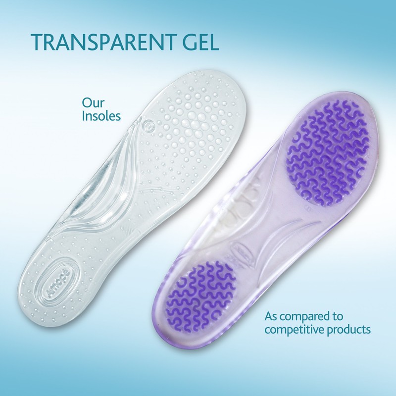 Amope GelActiv Extreme Heels Insoles for Women, 1 pair, Size