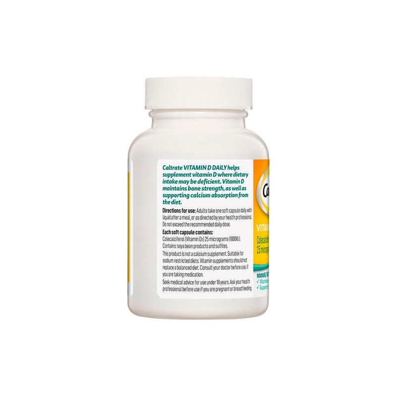 Caltrate Vitamin D 1000IU 60 Capsules