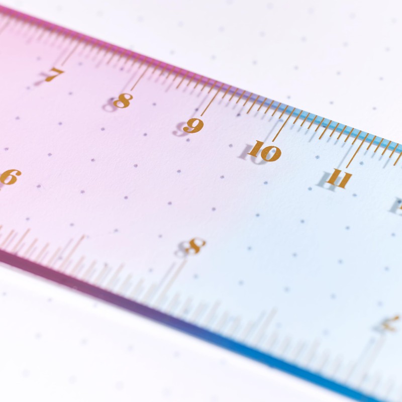 Erin Condren Ombre Essentials Acrylic Ruler, Measure in Style with