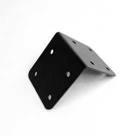 Indoor Outdoors SleeperFit Extra Strong 4 X Timber Railway Sleeper Corner Brackets for Raised Beds, Double Height Driveway Edging, Wooden Planters and Retaining Walls (Black)