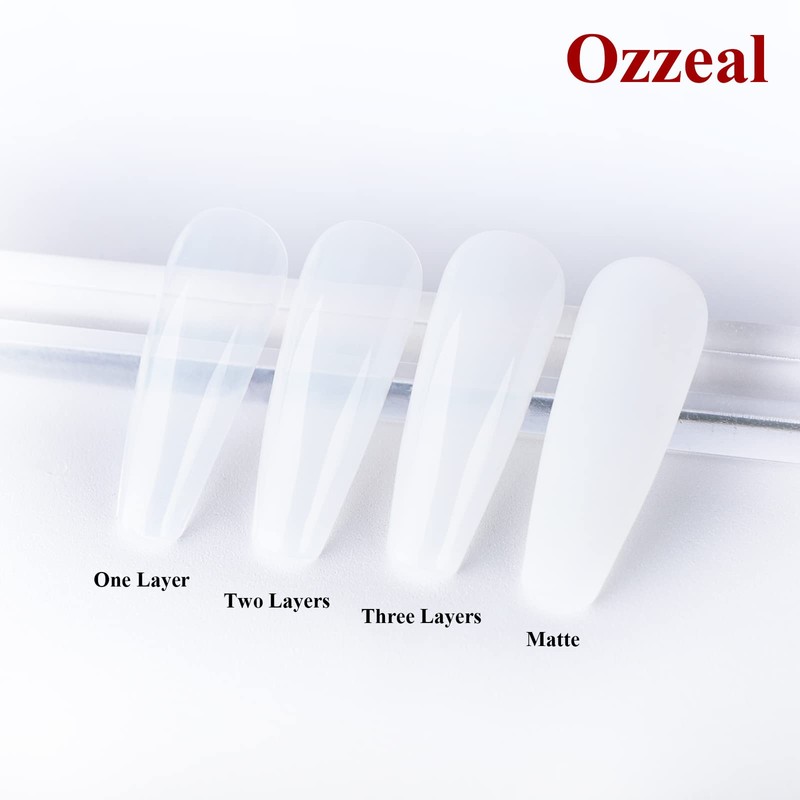 Ozzeal Jelly Gel Nail Polish, Milky White Jelly Neutral Nude