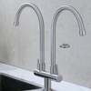 CUZRSIEYI Kitchen 304 Stainless Steel Kitchen Mixer Tap, 360° Swivel