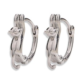 Cat Earrings for Women Cat Stud Earrings Silver Cat Hoop Earrings Black Cat Earrings Cute Animal Earrings Christmas Party Jewelry Gifts for Teen Girls