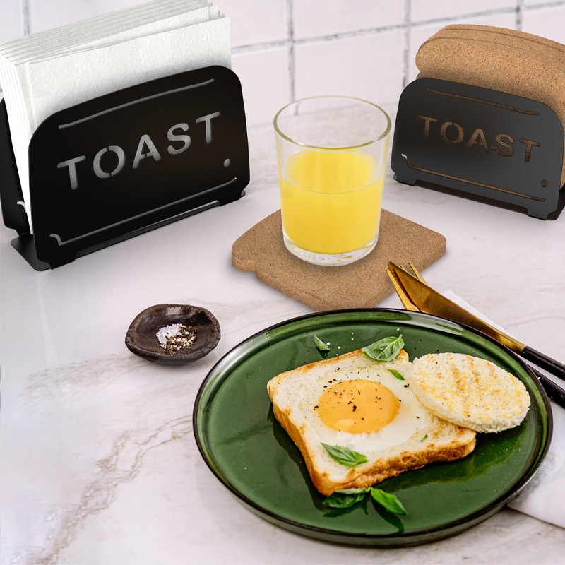 Mango Steam Napkin & Coaster Holder Set, For Home or