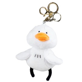 Heureux La Joie Duck Key Holder, Fluffy, Plush, Cute, Classic, Girl, Pendant, Gift, Bag