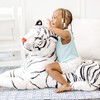 Melissa & Doug Giant Siberian White Tiger - Lifelike Stuffed