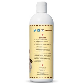 Wagon Tails 5-in-1 Dog Shampoo and Conditioner | 16 Oz | All Natural, Eco-Friendly Dog Itch Relief Formula | Moisturize/Replenish with Coconut and Palm | Paraben/Sulfate Free with Aloe and Oatmeal