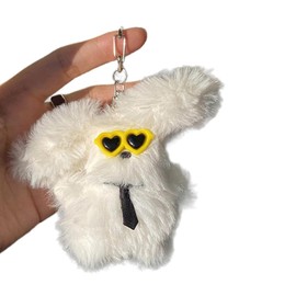 TQUXNGA Schöner Plüsch-Sonnenbrillen-Anhänger, Plüsch-Ornament, Anhänger, Auto-Schlüsselanhänger, Rucksack-Dekoration, Taschenanhänger, Siehe ausführliche Beschreibung, As detailed discription