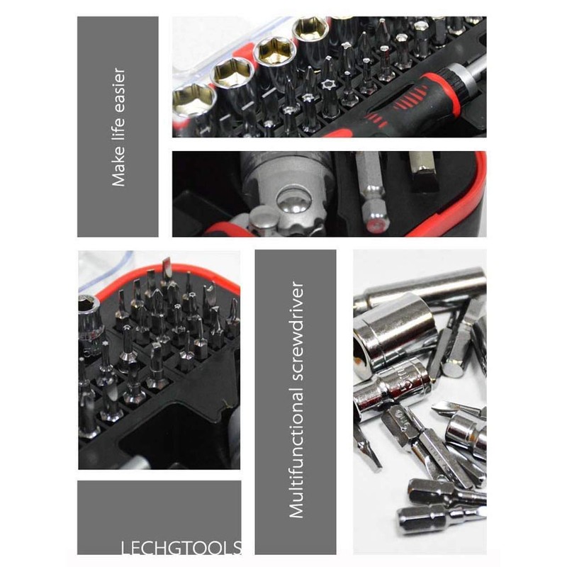 JENABOM 61 in 1 Ratcheting Screwdriver Set, Magnetic Screwdriver Bit