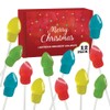 Christmas 3D Light Bulb Suckers - Holiday Lollipops Individually Wrapped