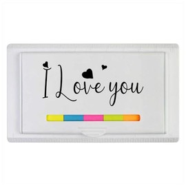 'I Love You with Hearts' Sticky Note Ruler Pad (ST00030458)