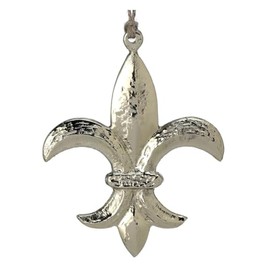 The Bridge Collection Gold Fleur De Lis Ornament - Metal Elegant French Lily Christmas Ornament