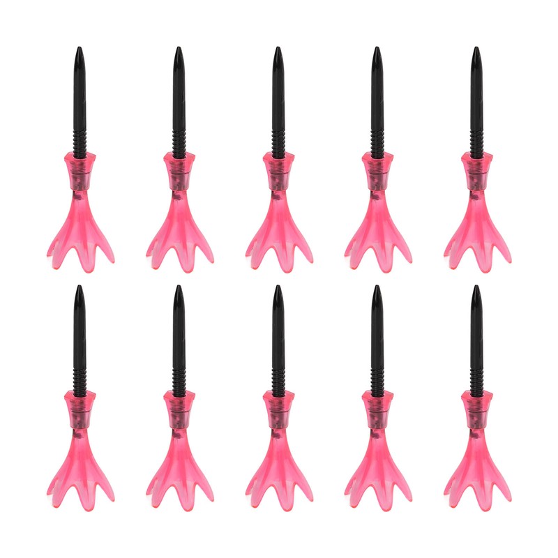 10pcs Plastic Golf Tee Ball Holder Adjustable Height Stable Practice