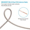 Dual CB Antenna Coax Cable 10FT,Low Loss RG8X Stranded Core